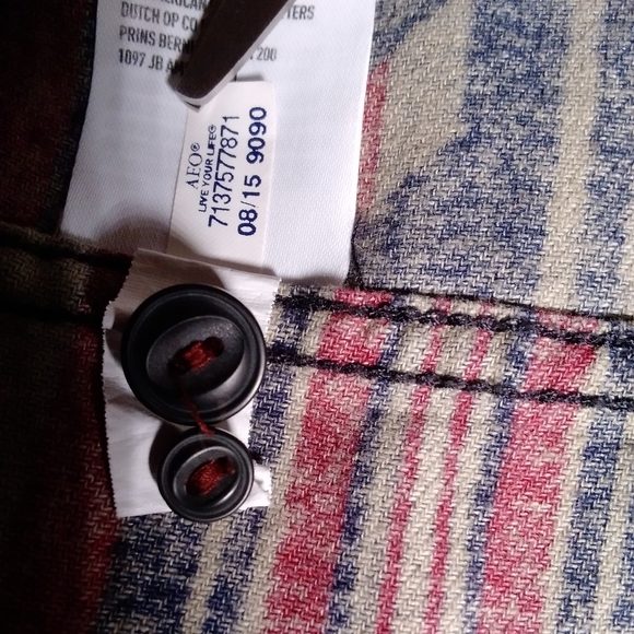 AMerican Eagle Aztec Tribal print button up long sleeve collared shirt X… - Picture 16 of 16